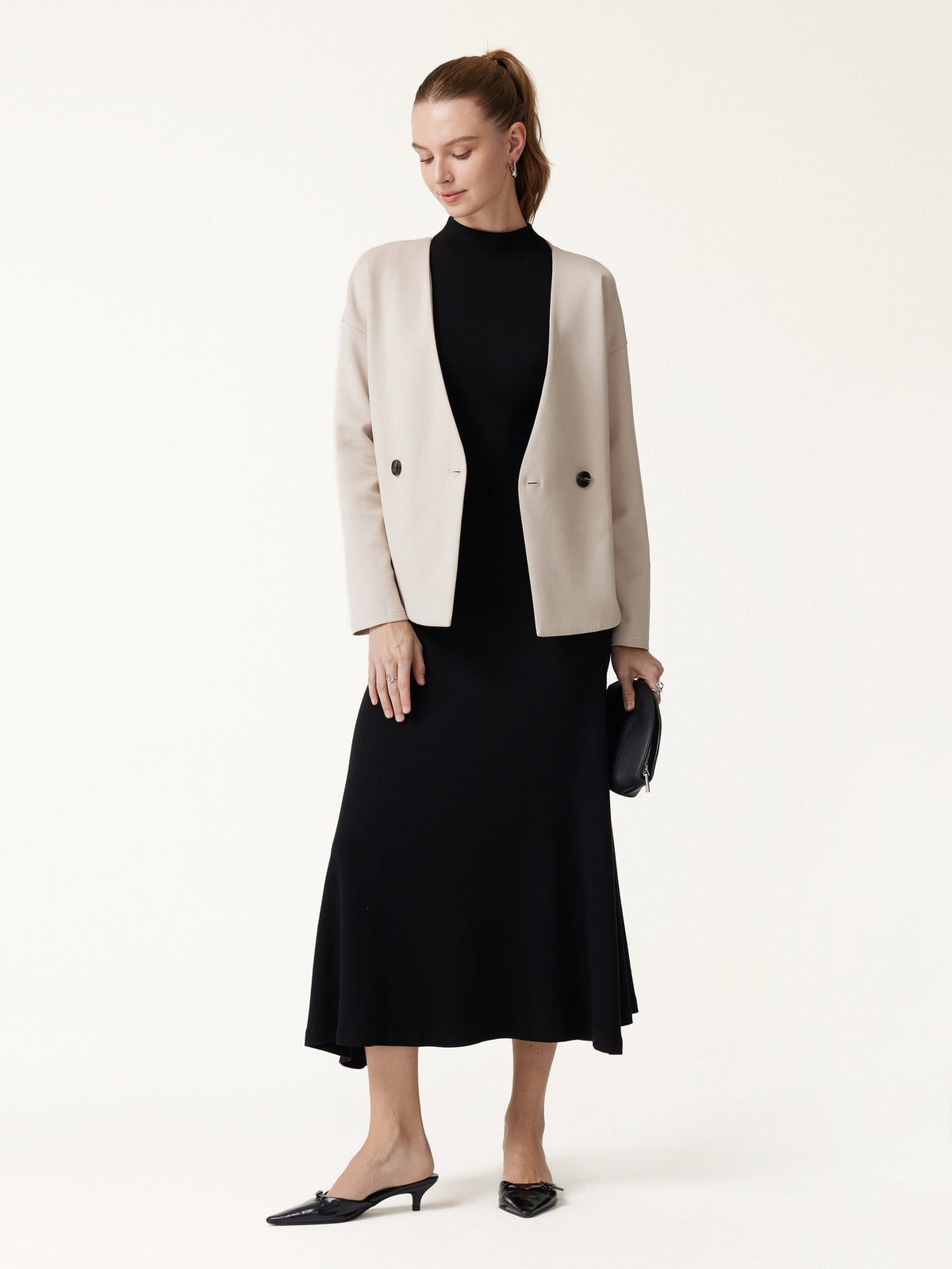 LiteWarm Spacer Knit Long Sleeve Cardigan — original photo 2