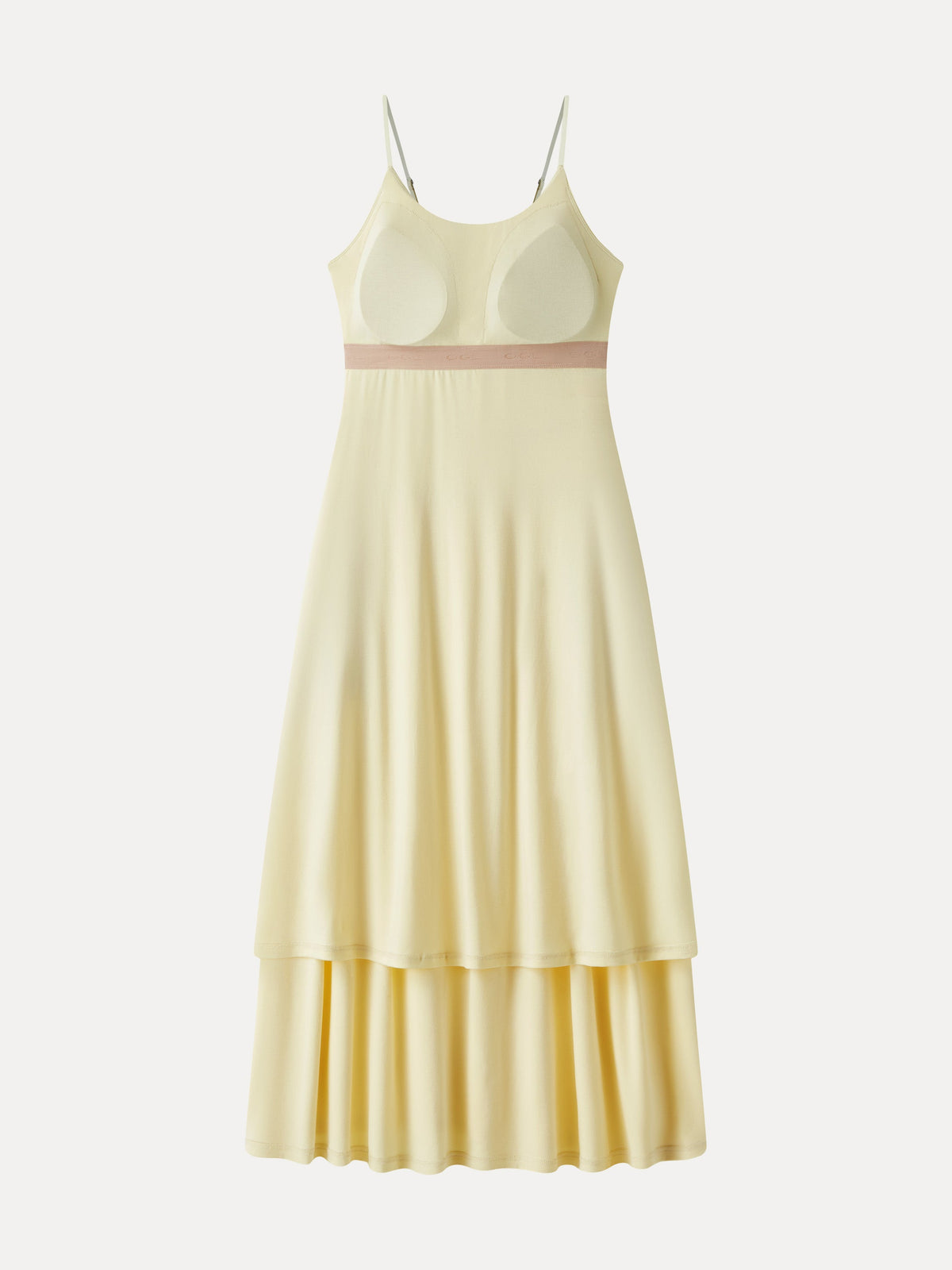 Vacay Gathered U-Neck Spaghetti Midi Built-In Bra Dress with Pockets — original photo 6