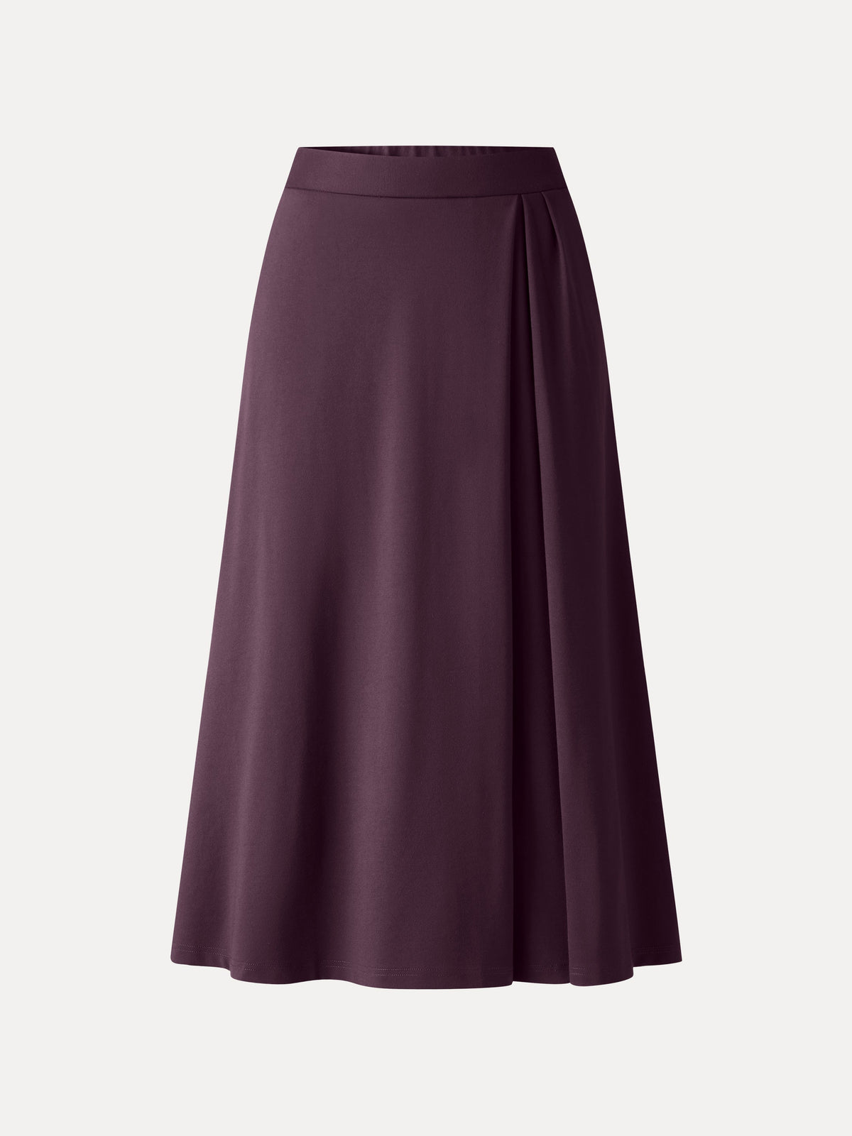 Ponte Mid-Rise Tucked A-Line Midi Skirt with Pockets — original photo 6