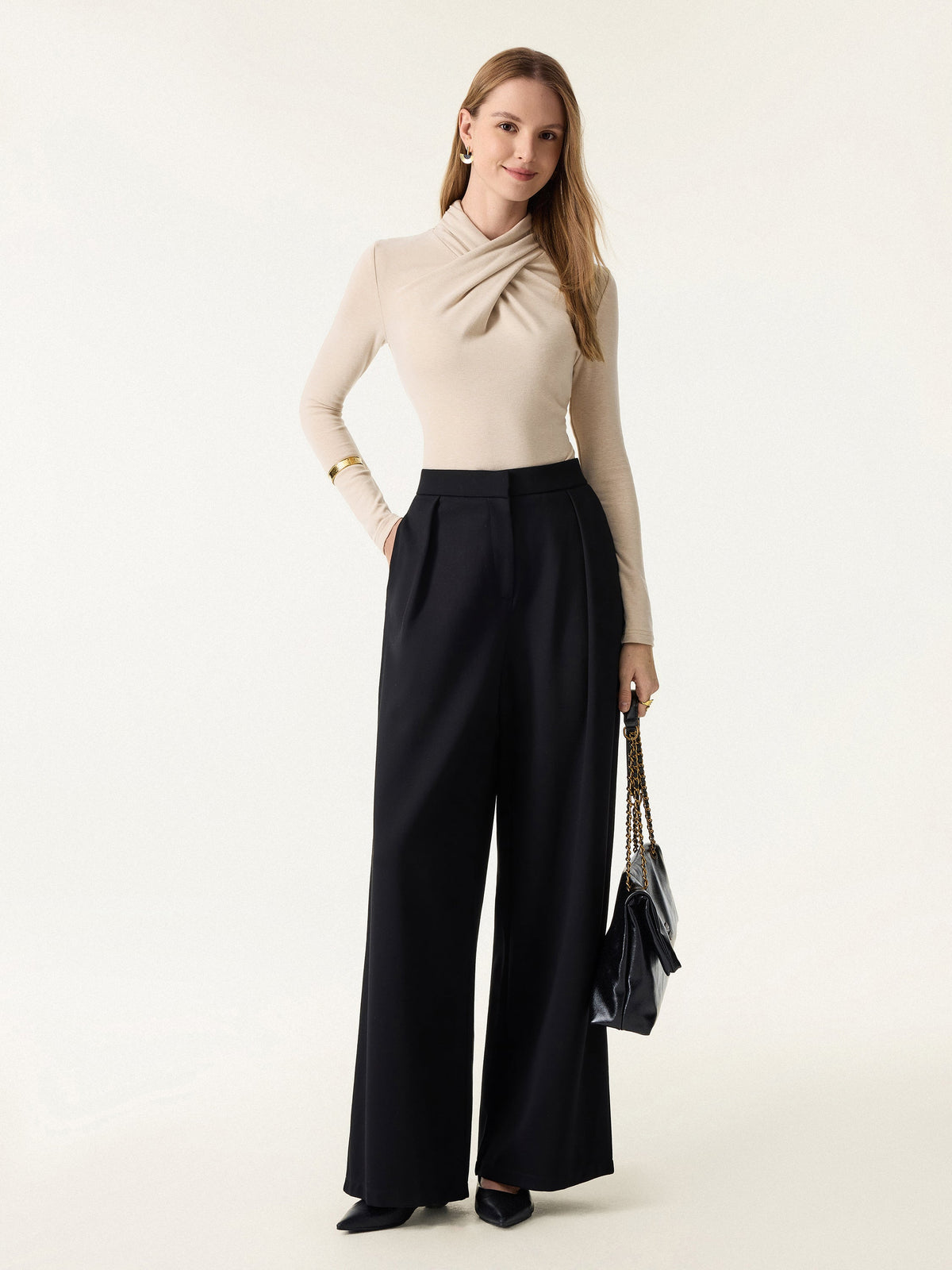 ProWarm Twisted Mockneck Long Sleeve Top — original photo 2