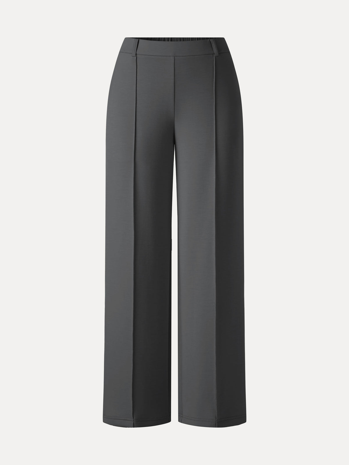 Lyocell Spacer Knit Cropped Flared Pants with Pockets — original photo 8