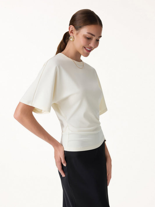 Elevated Cotton-Blend Essential Tee — original photo 1
