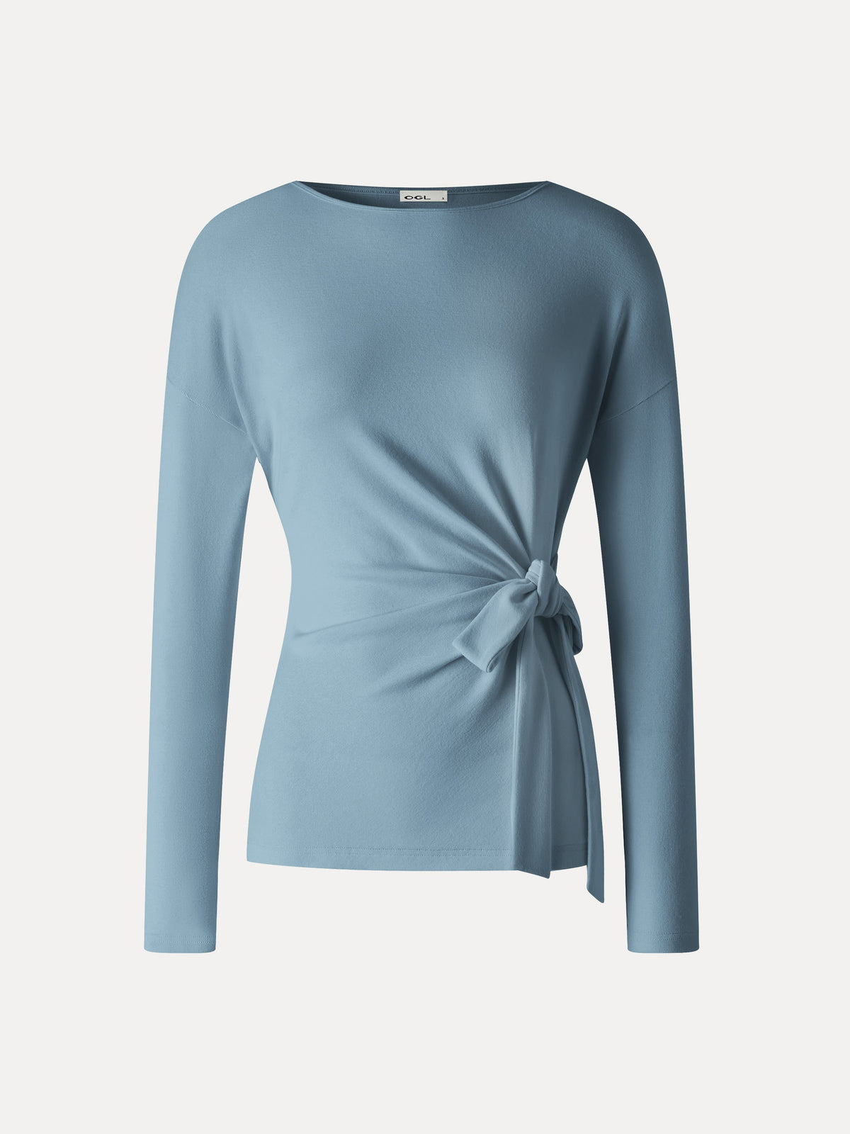 LiteWarm Boatneck Long Sleeve Tie-Waist Top — original photo 8