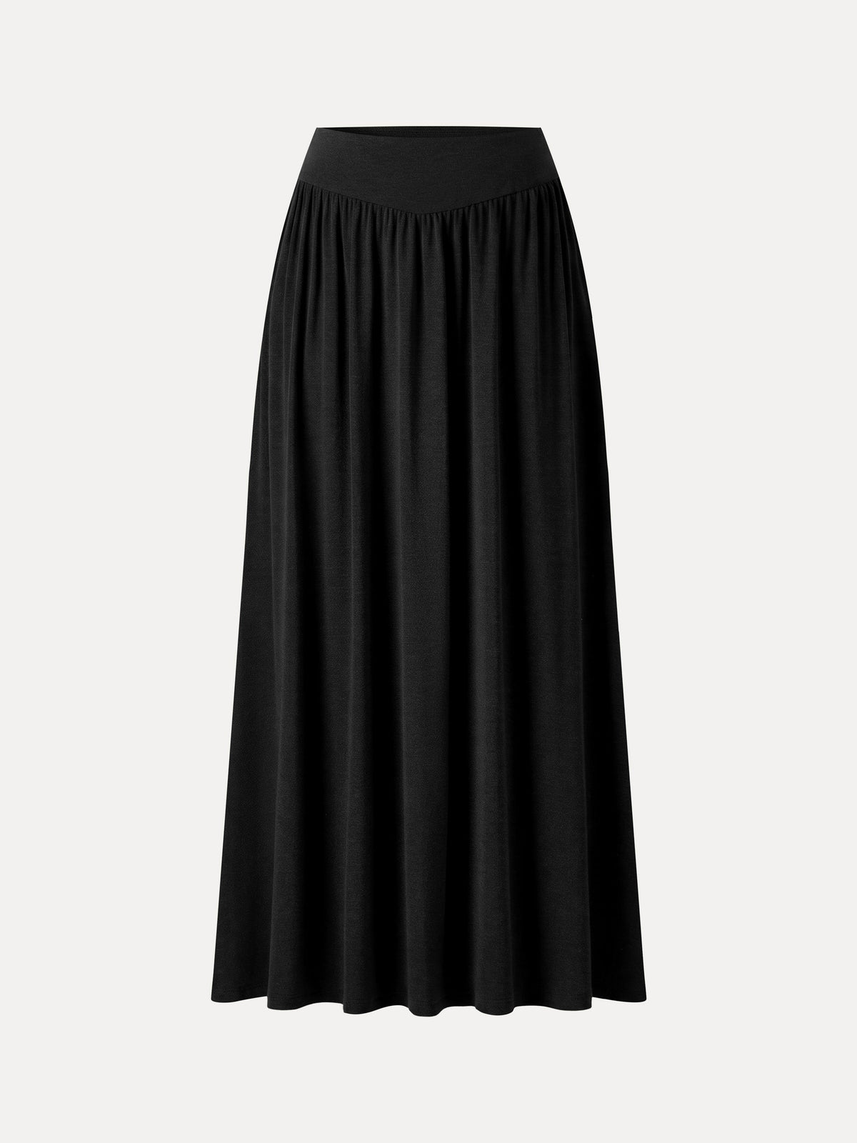 LiteWarm Mid-Rise Ruched A-Line Midi Skirt with Pockets — original photo 7
