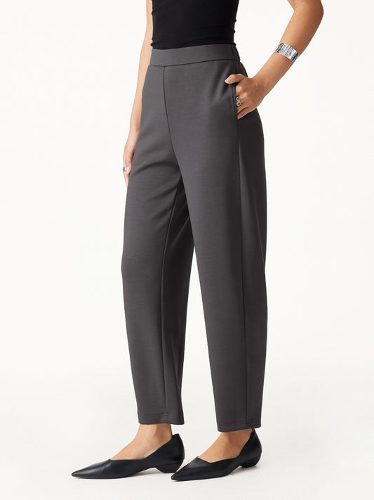 Petite TravelEase High-Rise Ankled Barrel Pants with Pockets — original photo 1