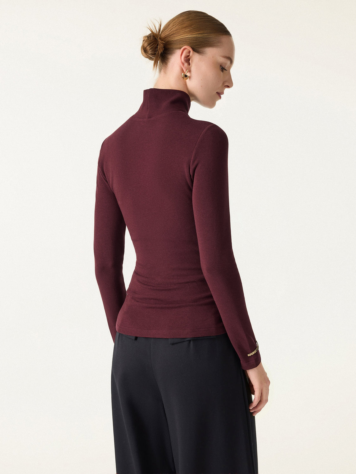 ProWarm Turtleneck Long Sleeve Built-In Bra Top — original photo 5